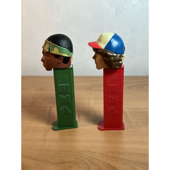 Stranger Things Dustin & Lucas Pez Dispenser Lot OOB No Candy - Picture 5 of 7